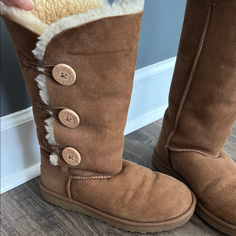 UGG Tan Button-Up Women's Boots